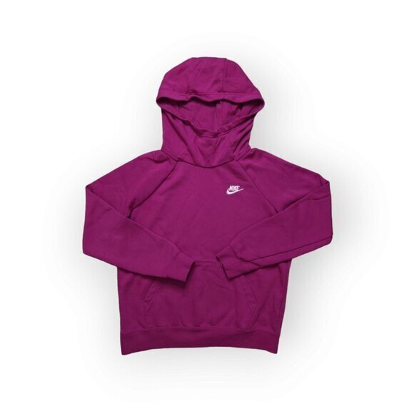 Nike Funel‎ Neck Hoodie Swoosh Check Logo Sweatshirt Womens Small - Picture 1 of 10